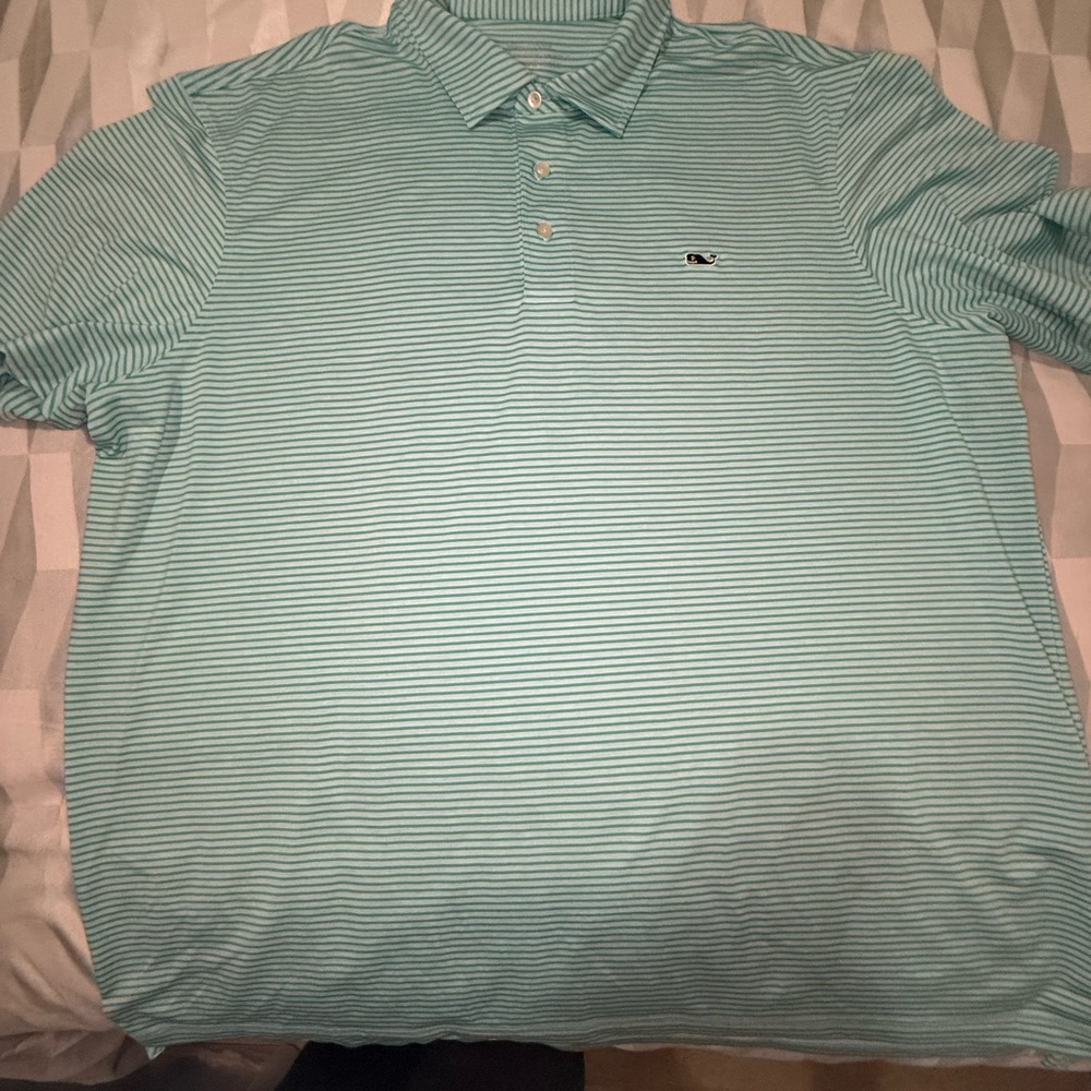 Vineyard Vines Blue Polo Shirt Classic Casual Style